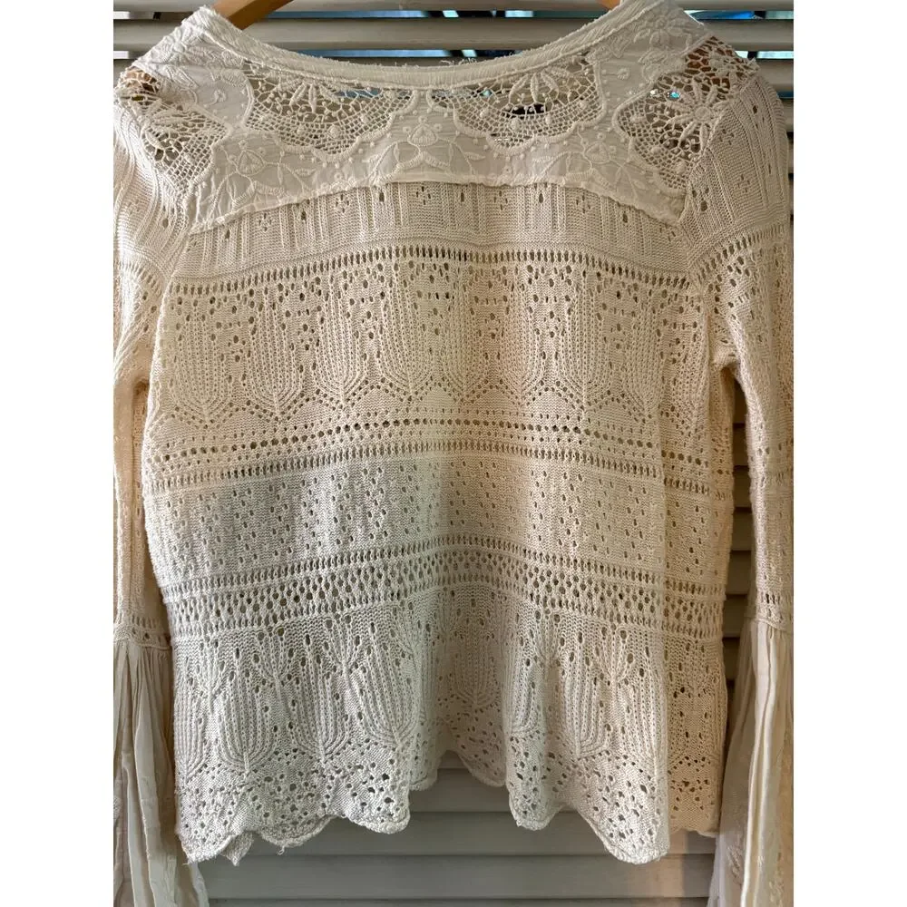 Free People Once Upon A Time Lace Blouse
